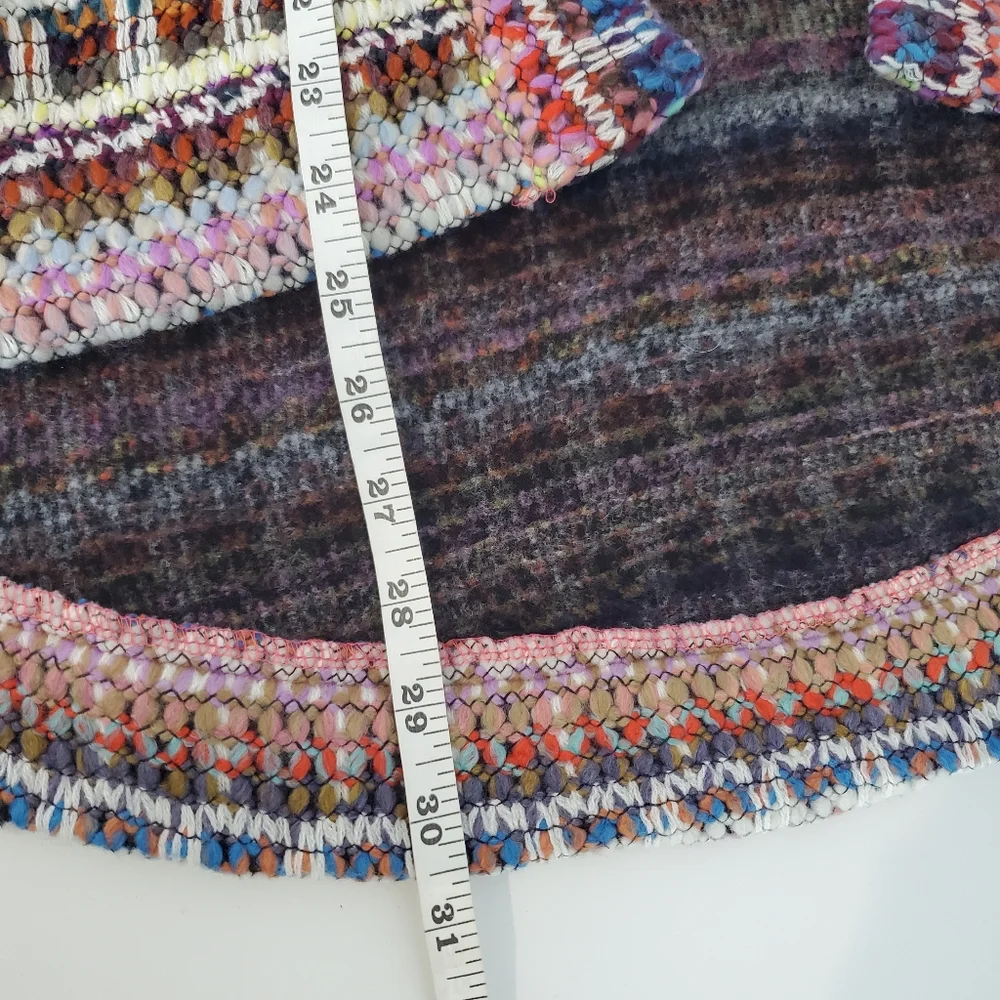 Anthropologie Dra Los Angeles Yoko Kimono Woven Knit Open Front Cardigan Size M